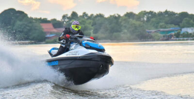 Jetski Tea time Experience Sunset Chaopraya River